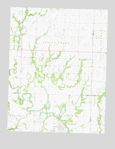 Neosho Falls, KS USGS Topographic Map