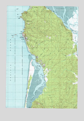 Netarts, OR USGS Topographic Map