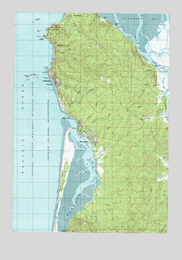 Netarts, OR USGS Topographic Map