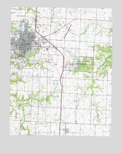 Nevada, MO USGS Topographic Map