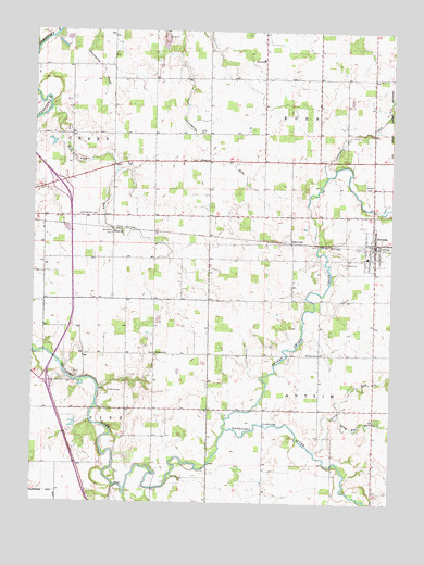 Nevada, OH USGS Topographic Map