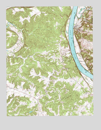 New Amsterdam, IN USGS Topographic Map