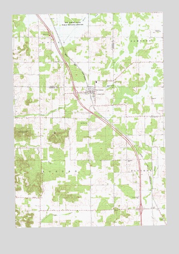 New Auburn, WI USGS Topographic Map