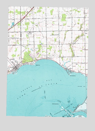 New Baltimore, MI USGS Topographic Map