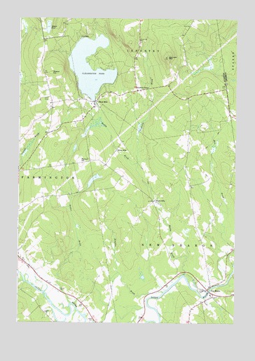 New Sharon Maine Map New Sharon, Me Topographic Map - Topoquest