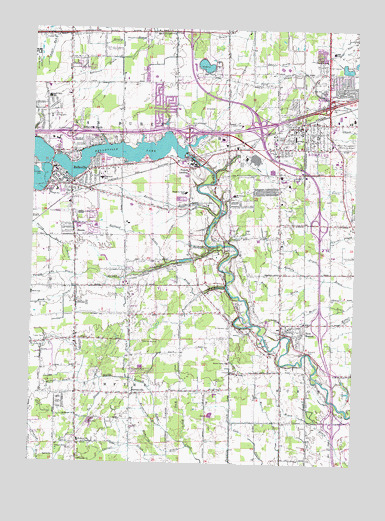 Belleville, MI USGS Topographic Map