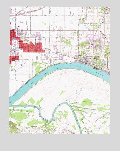 Newburgh, IN USGS Topographic Map