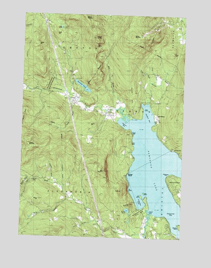 Newfound Lake, NH USGS Topographic Map