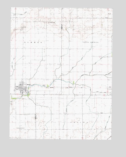 Newman, IL USGS Topographic Map