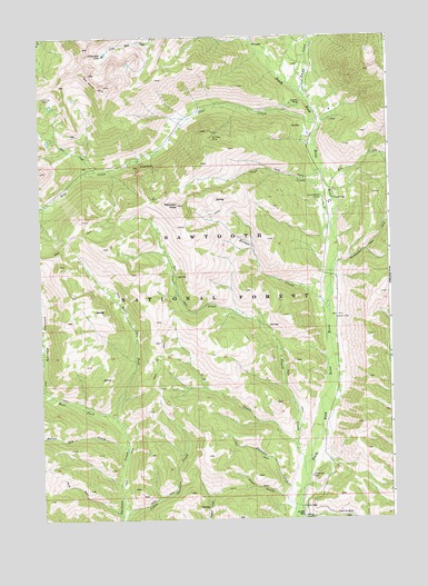 Newman Peak, ID USGS Topographic Map