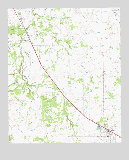 Bellevue, TX USGS Topographic Map