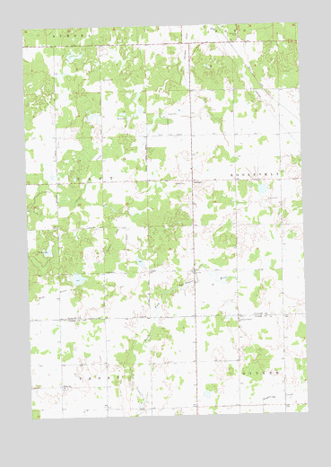 Bellinger, WI USGS Topographic Map