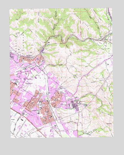 Niles, CA USGS Topographic Map