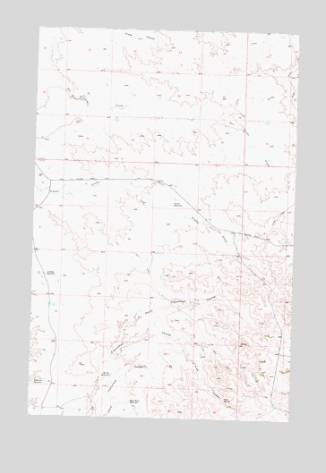 Niles Coulee, MT USGS Topographic Map