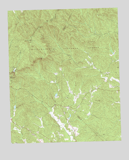 Nimblewill, GA USGS Topographic Map