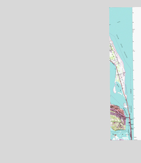 Sandy Hook, NJ USGS Topographic Map