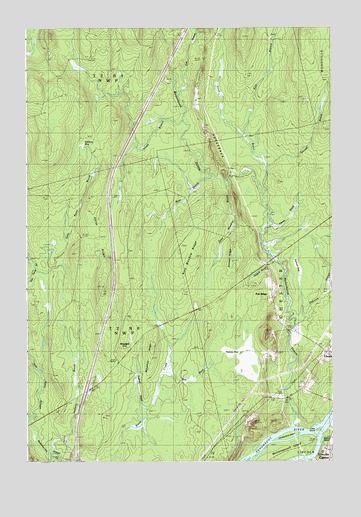 Nine Meadow Ridge, ME USGS Topographic Map