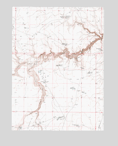 No Crossing Crossing, OR USGS Topographic Map