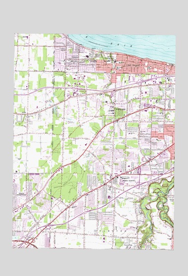 North Olmsted, OH USGS Topographic Map