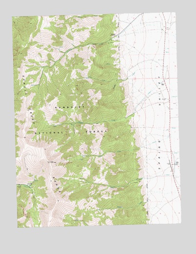 North Schell Peak, NV USGS Topographic Map