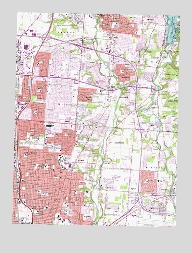 Northeast Columbus, OH USGS Topographic Map