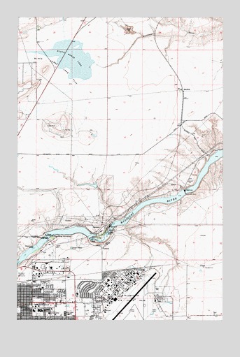 Northeast Great Falls, MT USGS Topographic Map