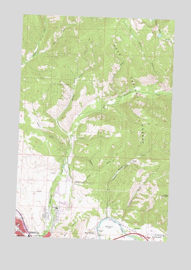 Northeast Missoula Mt Topographic Map Topoquest