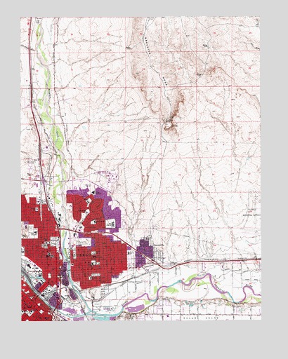 Northeast Pueblo, CO USGS Topographic Map
