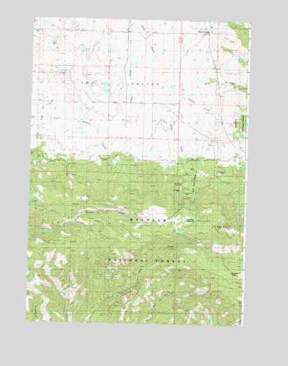 Belshaw Meadows, OR USGS Topographic Map