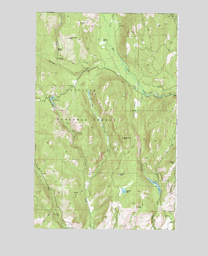 Belshazzar Mountain, WA USGS Topographic Map