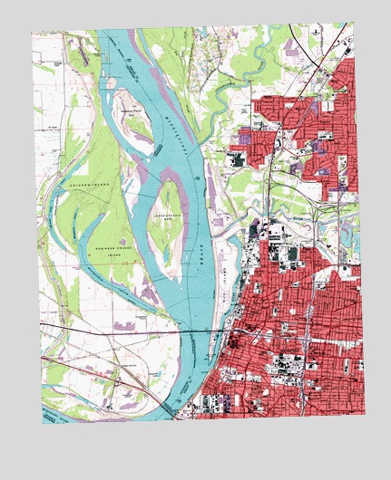 Northwest Memphis, TN USGS Topographic Map
