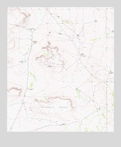 Norton Mesa, TX USGS Topographic Map