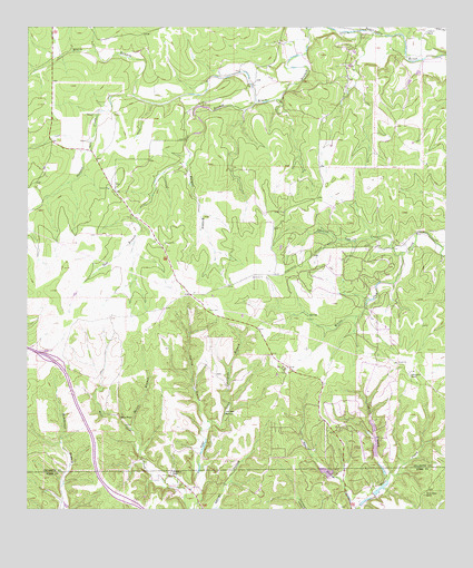 Nott Branch, TX USGS Topographic Map