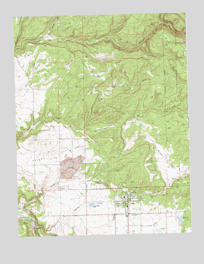 Nucla, CO USGS Topographic Map