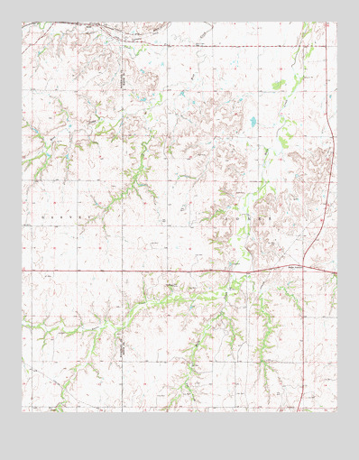 Belva, OK USGS Topographic Map