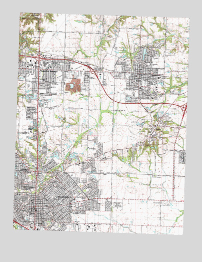 O'Fallon, IL USGS Topographic Map