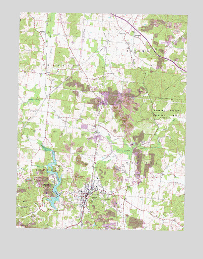 Oak Hill, OH USGS Topographic Map