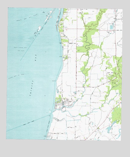 Oak Island, TX USGS Topographic Map