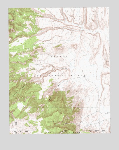 Oak Spring Butte, NV USGS Topographic Map