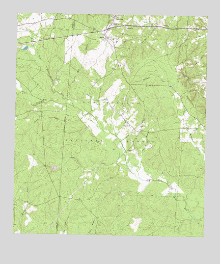 Oakhurst, TX USGS Topographic Map