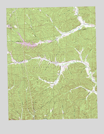 Oates, MO USGS Topographic Map