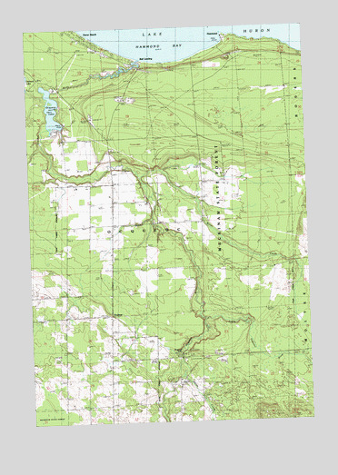 Ocqueoc, MI USGS Topographic Map