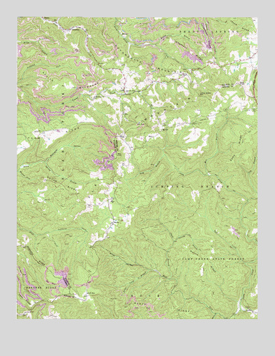 Odd, WV USGS Topographic Map