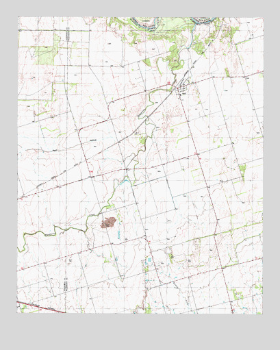 Odell, TX USGS Topographic Map