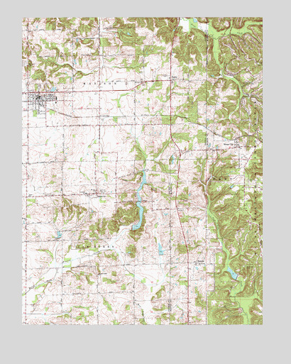 Odon, IN USGS Topographic Map