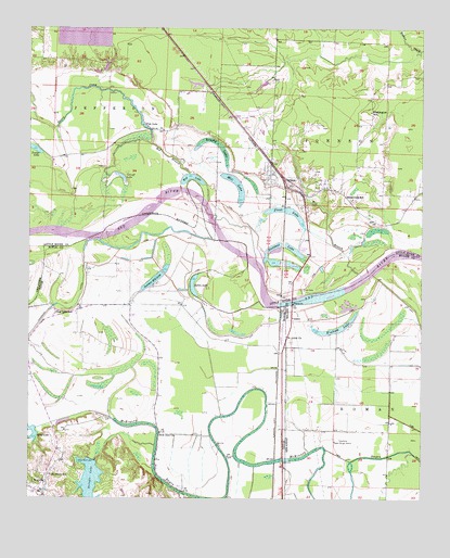 Ogden, AR USGS Topographic Map