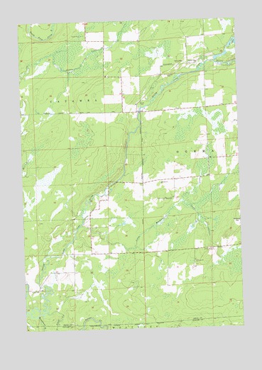 Ogema NW, WI USGS Topographic Map
