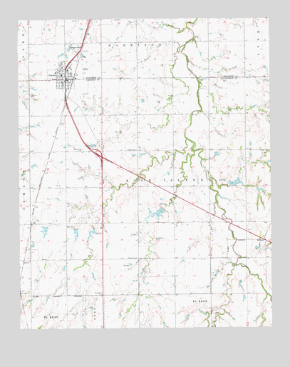 Okarche, OK USGS Topographic Map