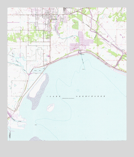 Okeechobee, FL USGS Topographic Map