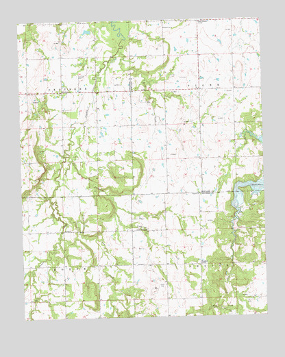 Okfuskee, OK USGS Topographic Map